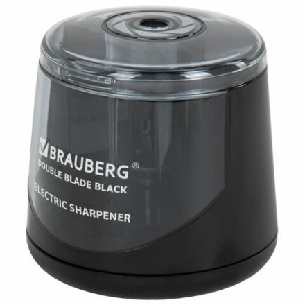Точилка электрическая BRAUBERG DOUBLE BLADE BLACK, двойное лезвие, питание от 2 батареек АА, 271336 Точилка электрическая BRAUBERG DOUBLE BLADE BLACK, двойное лезвие, питание от 2 батареек АА, 271336