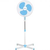 Вентилятор Scarlett SC-SF111B29, напольный, 40см, белый/голубой Вентилятор Scarlett SC-SF111B29, напольный, 40см, белый/голубой