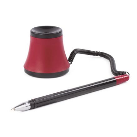 Ручка шариковая настольная масляная BRAUBERG "Стенд-Пен №1", СИНЯЯ, корпус черный/красный, линия письма 0,35 мм, 141886 Ручка шариковая настольная масляная BRAUBERG "Стенд-Пен №1", СИНЯЯ, корпус черный/красный, линия письма 0,35 мм, 141886