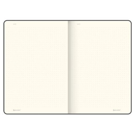 Блокнот А5 (148x218 мм), BRAUBERG "Metropolis Mix", под кожу, 80 л., в точку, сиреневый, 113315