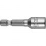 Бита с торцевой головкой ЗУБР магнит. 1/4'',Cr-V, 6х45мм, 2шт.(26392-06-02)