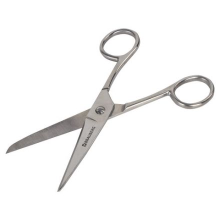 Ножницы цельнометаллические BRAUBERG "Professional", 150 мм, классической формы, 237101 Ножницы цельнометаллические BRAUBERG "Professional", 150 мм, классической формы, 237101