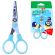 Ножницы 130 мм с цветной печатью "Пингвины", голубые, закругленные, BRAUBERG KIDS, 232271
