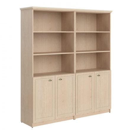 Шкаф высокий 2-х секционный с малыми глухими дверьми RHC 180.5 Бук Тиара 1808х466х2023 RAUT Шкаф высокий 2-х секционный с малыми глухими дверьми RHC 180.5 Бук Тиара 1808х466х2023 RAUT