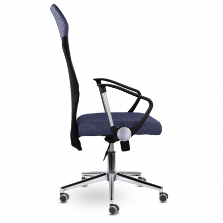 Кресло МС-040 Директ Лайт В хром Ср Moderno 07/Е11-к/Moderno 07 (черный/синий) Кресло МС-040 Директ Лайт В хром Ср Moderno 07/Е11-к/Moderno 07 (черный/синий)