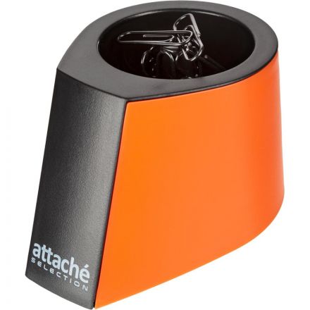 Скрепочница магнитная Attache Selection Color открытая с черными скрепками