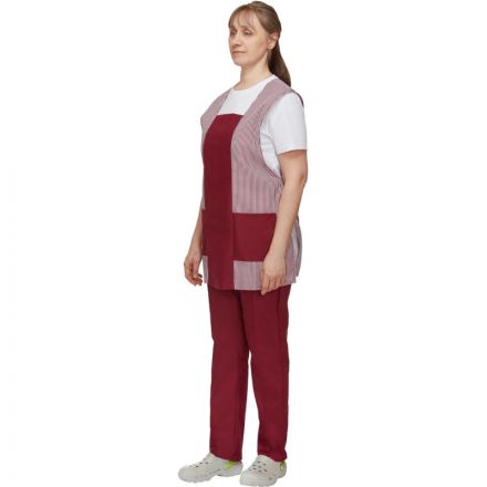 Костюм для горничных и уборщиц у08-СБР бордо (р.48-50)р.170-176 Костюм для горничных и уборщиц у08-СБР бордо (р.48-50)р.170-176