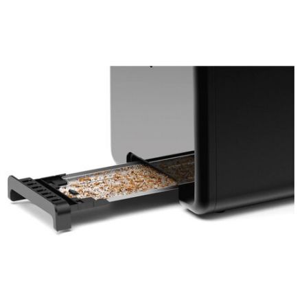 Тостер BOSCH TAT3P423, 970 Вт, 2 тоста, 5 режимов, металл, черный Тостер BOSCH TAT3P423, 970 Вт, 2 тоста, 5 режимов, металл, черный