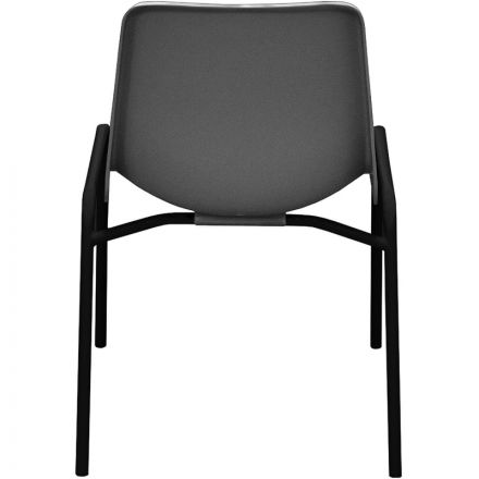 Стул GL_Стрит ЭМАЛЬ ЧЕРНЫЙ МУАР, пластик серый