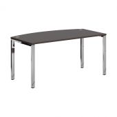 Стол руководителя XGET 169.1 Легно темный/Нержавеющая сталь 1600х867х750 XTEN GLOSS
