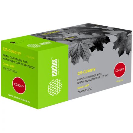 Картридж лазерный Cactus CS-C040HY 040 H Y желт для Canon LBP 710CX/712CX Картридж лазерный Cactus CS-C040HY 040 H Y желт для Canon LBP 710CX/712CX