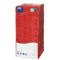 Салфетки бумажные Tork Big Pack 478661 1-слойные 25x25 см красные (500 штук в упаковке)