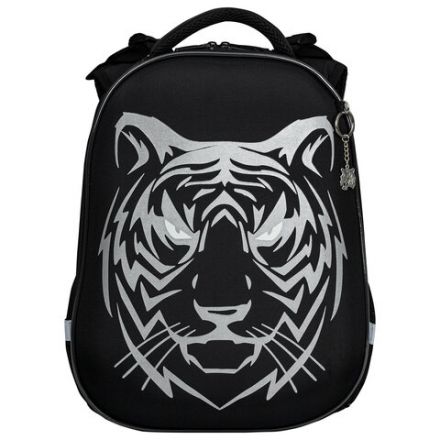 Ранец BRAUBERG SHINY, 2 отделения, с брелком, "Tiger", СВЕТЯЩИЙСЯ РИСУНОК, 38х28х14 см, 270698 Ранец BRAUBERG SHINY, 2 отделения, с брелком, "Tiger", СВЕТЯЩИЙСЯ РИСУНОК, 38х28х14 см, 270698