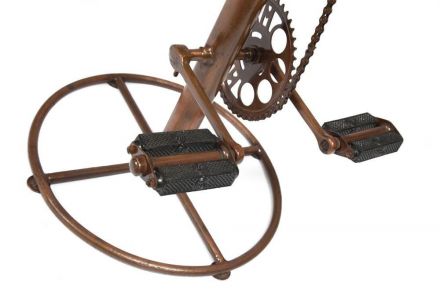 Стул барный Secret de Maison Байк/Bike (мод. 14524) металл/кожа буйвола, Д38х82см, коричневый