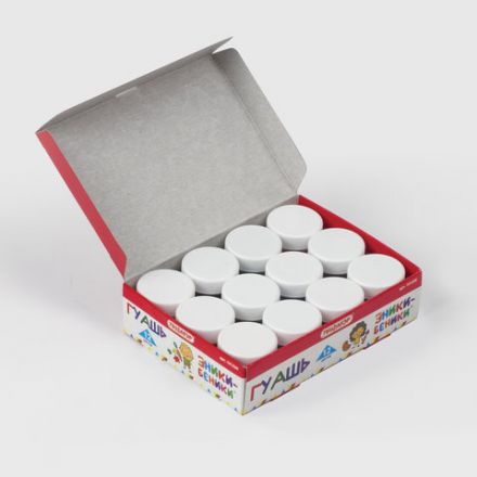 Гуашь ПИФАГОР "ЭНИКИ-БЕНИКИ", 12 цветов по 10 мл, 191330 Гуашь ПИФАГОР "ЭНИКИ-БЕНИКИ", 12 цветов по 10 мл, 191330