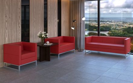 Диван двухместный Chairman ДЮНА  1220х730х700  к/з Euroline 9100