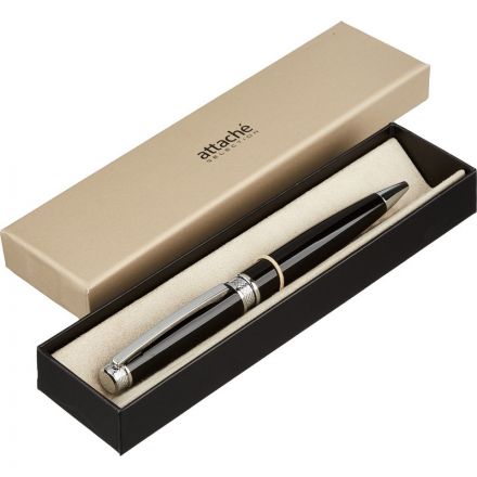 Ручка шариковая Attache SelectionDesire,черн.корп.,пов.мех.,синий,футляр Ручка шариковая Attache SelectionDesire,черн.корп.,пов.мех.,синий,футляр