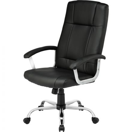 Кресло BN_Dp_Руководителя EChair-524 TPU к/з черный, хром Кресло BN_Dp_Руководителя EChair-524 TPU к/з черный, хром