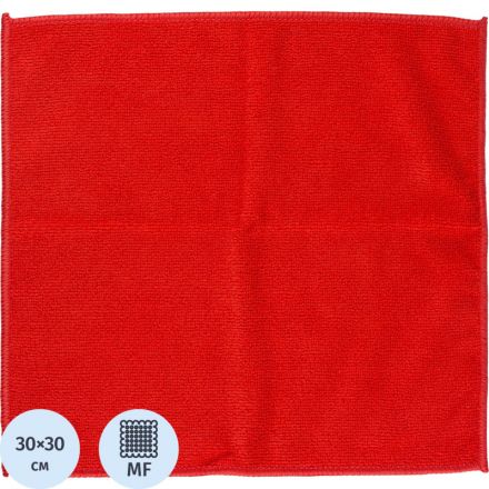 Салфетка хозяйственная из микрофибры универс 280г/м2 30х30см красн