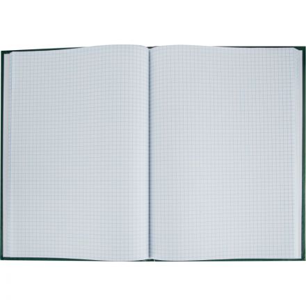 Книга учета Attache А4 96л в клетку блок офсет, бумвинил зеленый