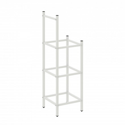 Loft Угловой проходной переходной модуль VR.L-SL.UPK-3.2.2 Белый металл 446*446*1458