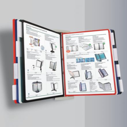 Демосистема настольная/настенная, с 10 цветными панелями А4, металлическая основа, серая, BRAUBERG "SOLID", 236717 Демосистема настольная/настенная, с 10 цветными панелями А4, металлическая основа, серая, BRAUBERG "SOLID", 236717