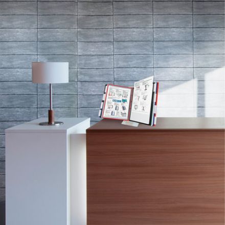 Демосистема настольная/настенная, с 10 цветными панелями А4, металлическая основа, серая, BRAUBERG "SOLID", 236717 Демосистема настольная/настенная, с 10 цветными панелями А4, металлическая основа, серая, BRAUBERG "SOLID", 236717