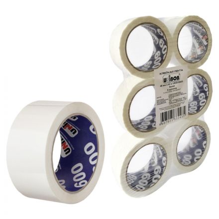 Клейкая лента упаковочная 48мм х 66м, белая 45мкм (6шт в уп.) Клейкая лента упаковочная 48мм х 66м, белая 45мкм (6шт в уп.)