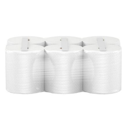 Полотенца бумажные рулонные 150 м, VEIRO (Система H1) COMFORT, 2-слойные, белые, КОМПЛЕКТ 6 рулонов, K203