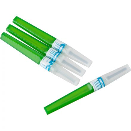 Игла двусторонняя с визуал.камерой FB 21G 0.8х25 зеленая 100 шт/уп Игла двусторонняя с визуал.камерой FB 21G 0.8х25 зеленая 100 шт/уп