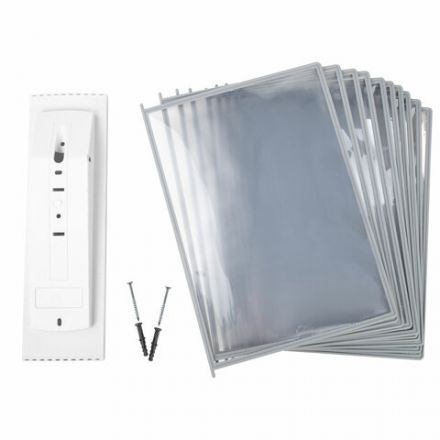 Демосистема настенная на 10 панелей, с 10 серыми панелями А4, STAFF "Profit", 238144 Демосистема настенная на 10 панелей, с 10 серыми панелями А4, STAFF "Profit", 238144