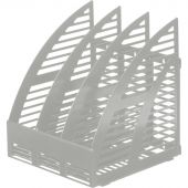 Вертикальный накопитель Attache пластиковый серый ширина 240 мм 3 отделения