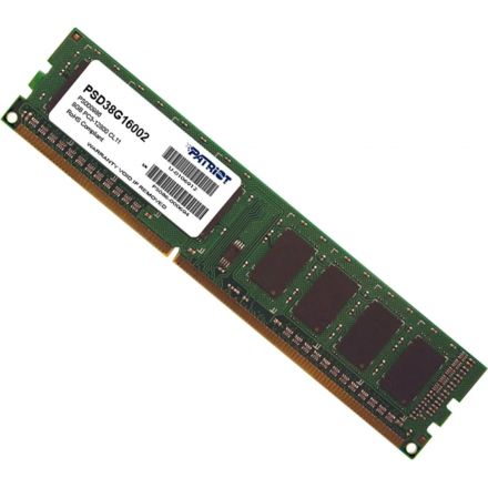 Модуль памяти Patriot DDR3 8GB DIMM (PSD38G16002) 1600Мгц CL11 Модуль памяти Patriot DDR3 8GB DIMM (PSD38G16002) 1600Мгц CL11