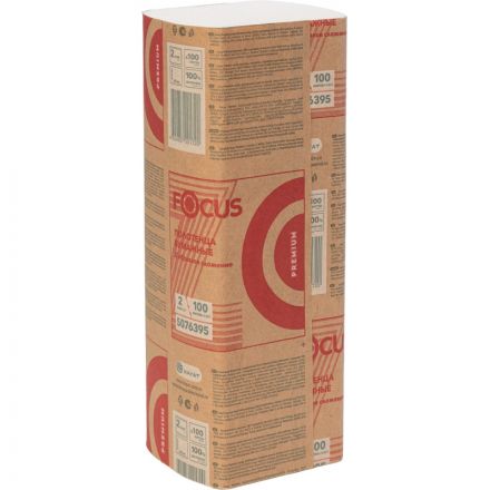 Полотенца бумажные д/дисп. FOCUS Economic Premium Zсл 2слбелцел100л35пач/уп