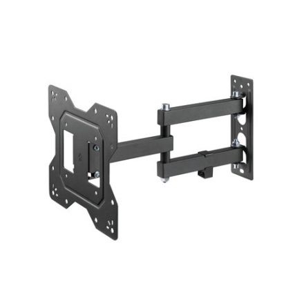 Кронштейн-крепление для ТВ настенный, до 30 кг, VESA 100х100-200х200, 23"-43", черный, SONNEN, 455947
