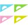 Треугольник с трансп 16 см угол 30 гр  NEON Cristal ассорт ТК01