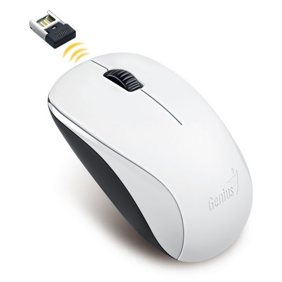Мышь компьютерная GENIUS NX-7000 (G5 Hanger) Белый,  1200dpi.