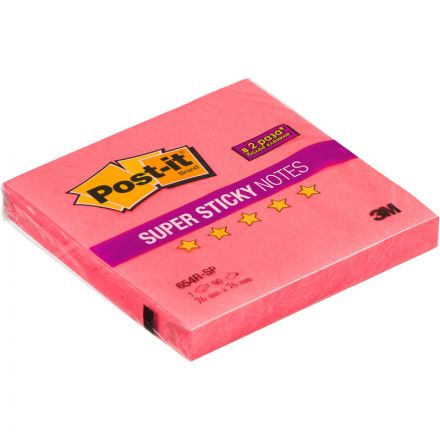 Стикеры Post-it Super Sticky 654R-SP, 76х76 розов,90л