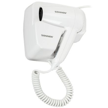Фен для волос настенный SONNEN HD-2101 ULTRA PLUS, 1300 Вт, 2 скорости, белый, 608481 Фен для волос настенный SONNEN HD-2101 ULTRA PLUS, 1300 Вт, 2 скорости, белый, 608481