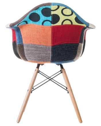 Стул обеденный DOBRIN DAW PATCHWORK, цвет сиденья мозаика Стул обеденный DOBRIN DAW PATCHWORK, цвет сиденья мозаика