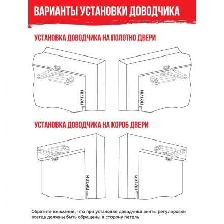 Доводчик дверной Isparus ISP 410, 15-60кг, белый Доводчик дверной Isparus ISP 410, 15-60кг, белый