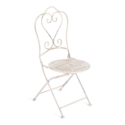 Комплект (стол + 2 стула) Secret de Maison Monique (mod. PL08-6241.6242) металл, стол:62*73, стул: 48*40*93, Античный белый (Antique White)