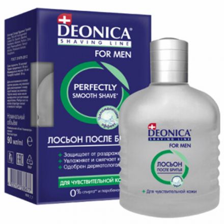 Лосьон после бритья 90 мл, DEONICA FOR MEN, для чувствительной кожи, 4600104036477N Лосьон после бритья 90 мл, DEONICA FOR MEN, для чувствительной кожи, 4600104036477N