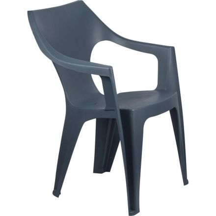 Кресло PR_Decorona DeForma 550x535x785 мм графитовый шторм