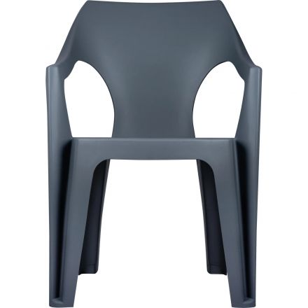 Кресло PR_Decorona DeForma 550x535x785 мм графитовый шторм