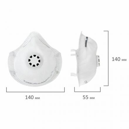 Респиратор противоаэрозольный, средний класс защиты FFP2, с клапаном, формованный, ИСТОК, 892597 Респиратор противоаэрозольный, средний класс защиты FFP2, с клапаном, формованный, ИСТОК, 892597
