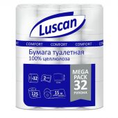 Бумага туалетная Luscan Comfort Megapack 2сл бел цел 15м 125л 32рул/уп