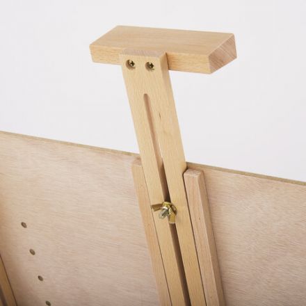 Мольберт настольный BRAUBERG ART CLASSIC, регулируемый верхний держатель, 50х37х39 см, бук, 191756