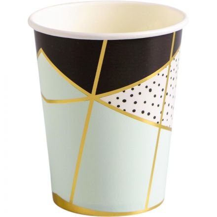 Стакан бумажный одноразов Мятная Роскошь 250мл 6шт/G,1502-4342