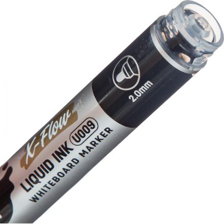 Маркер для белых досок Deli X-flow 2 мм черный кругл.нак.EU009-BK Маркер для белых досок Deli X-flow 2 мм черный кругл.нак.EU009-BK